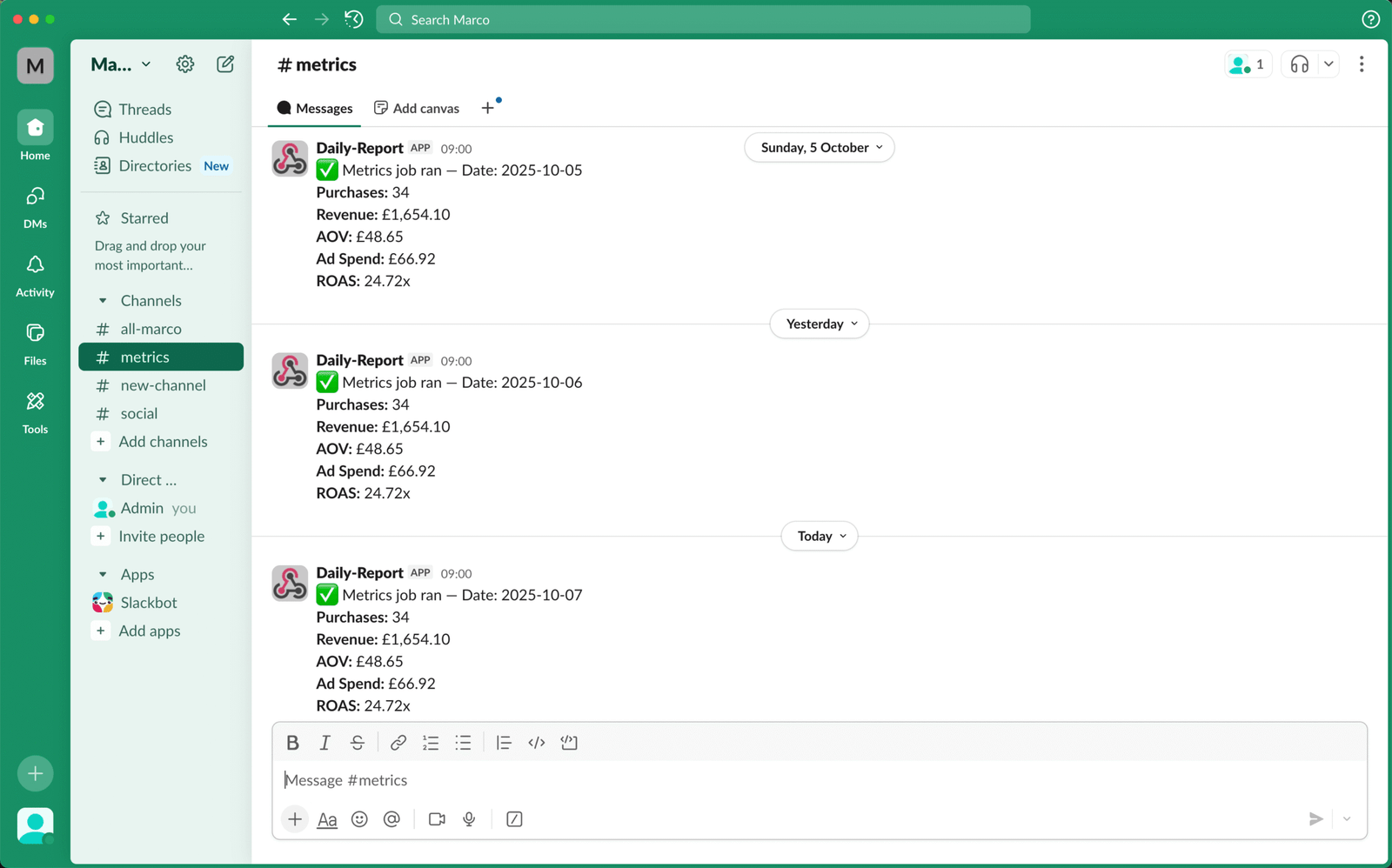 Insight Studio Comercial Performance dashboard. This dashboard showcases demo data for profit, revenue, ad spend and recent trends | Altomate