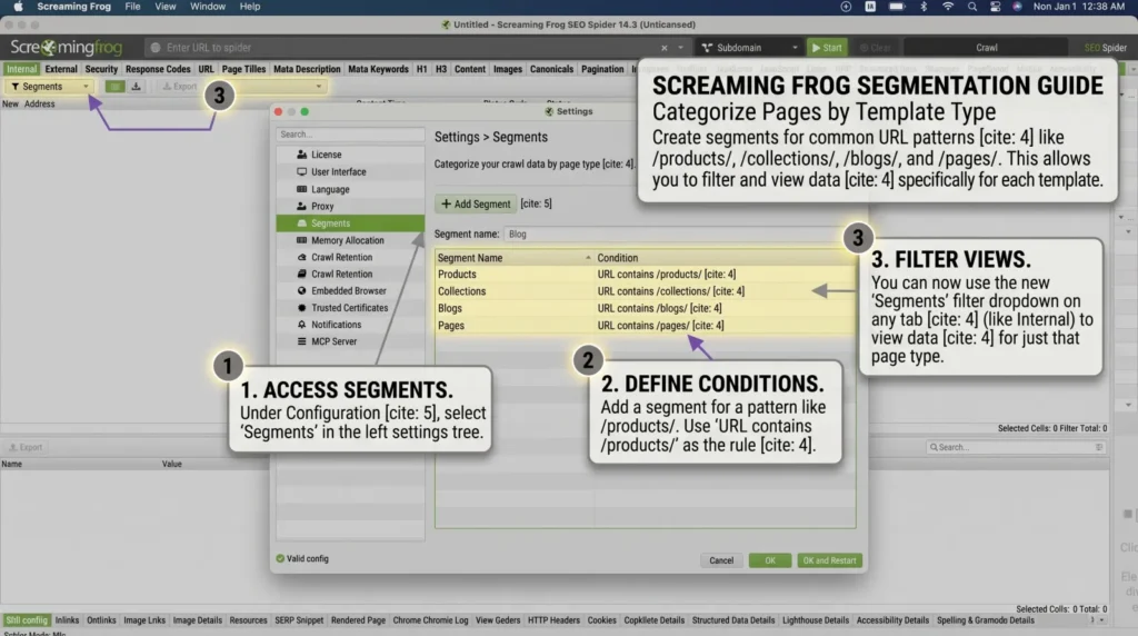 Screaming Frog segmentation guide | Altomate